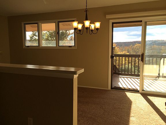 dining room looking onto private deck