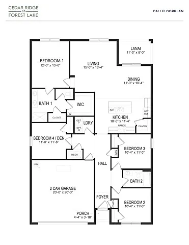 Floor plan Cali