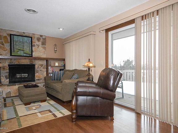 Living room adjacent to kitchen