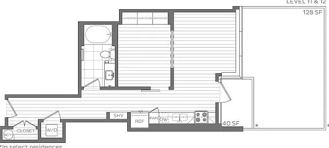 B - 1 Bedroom / 1 Bath B - 1 Bedroom / 1 Bath