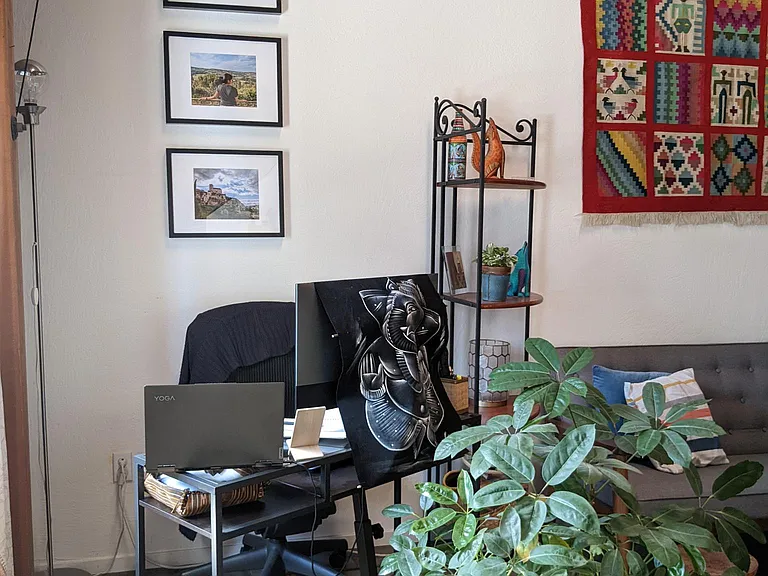 Workspace #1, with Herman miller office chair, monitor etc.