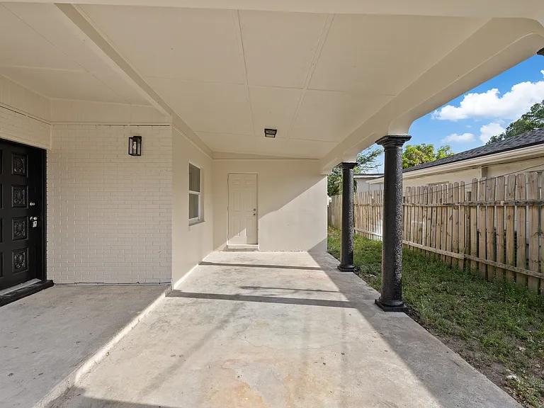 Carport to Laundry Room