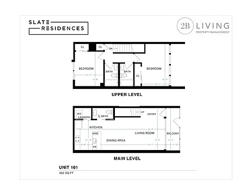 Floor plan Townhouse 101