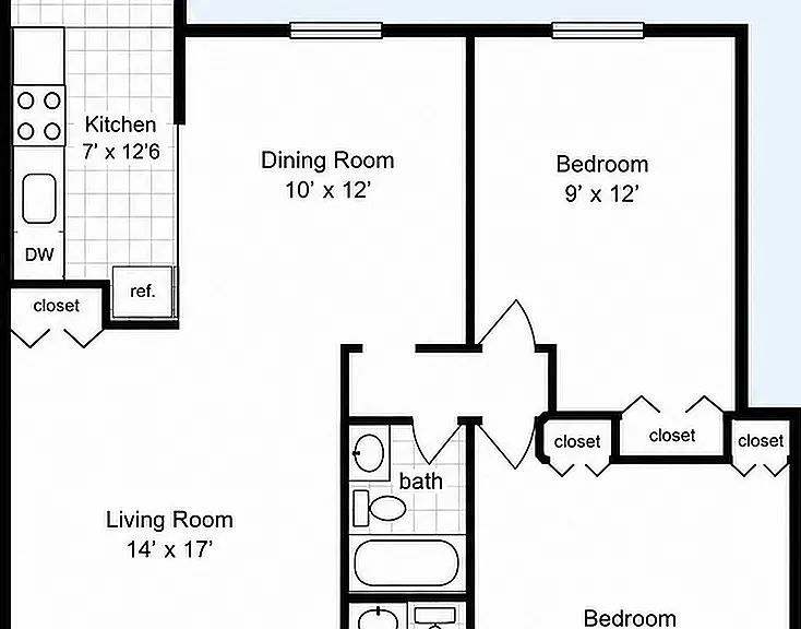Cedar 2BR/2BA Cedar 2BR/2BA