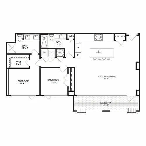 Floor plan Royale 2I20 Penthouse