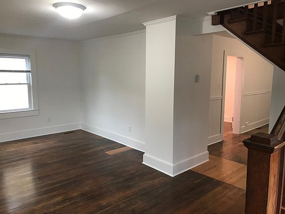 Living room from base of stairs