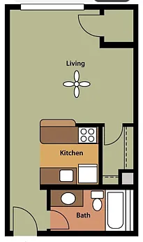 Floor plan Studio