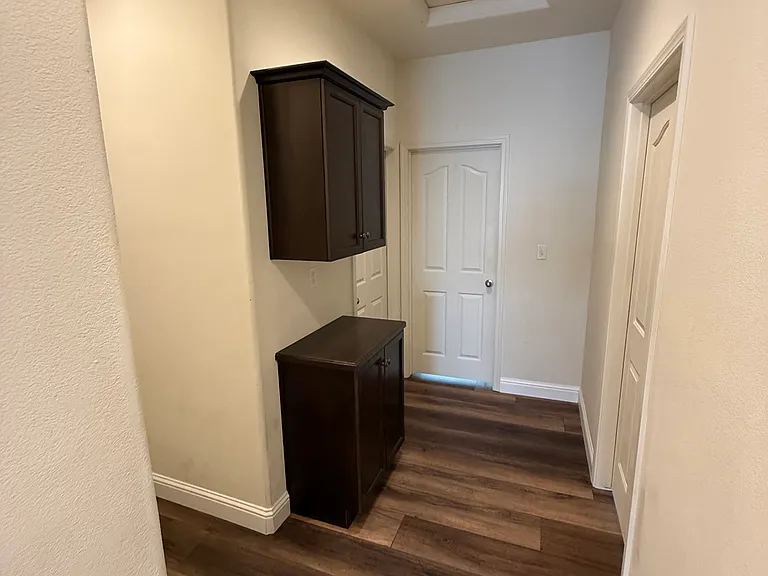 View from the hall to the 2nd Bedroom door.