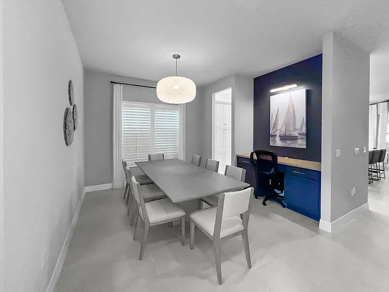 Workspace and dining room