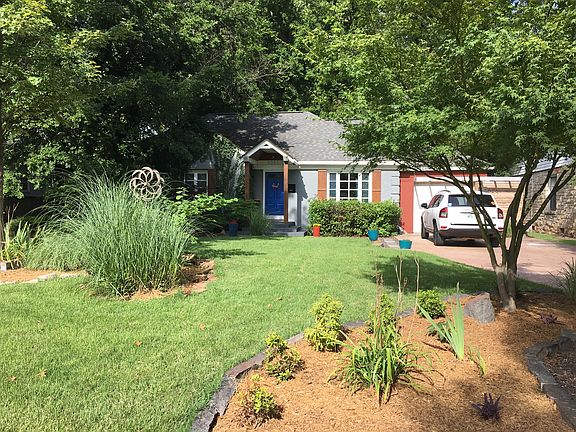 Landscaped yard