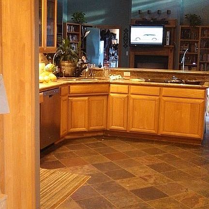 from entry to kitchen