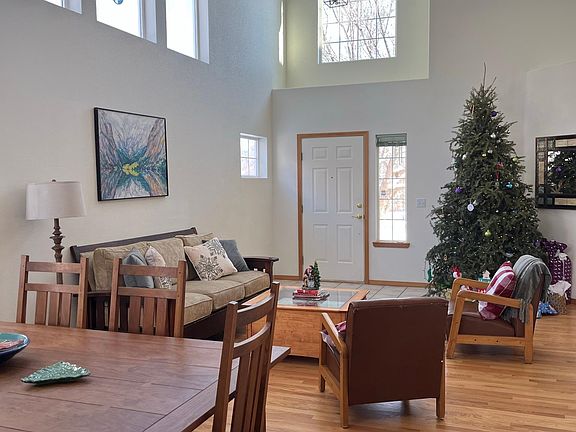 Entry, living room, dining room
