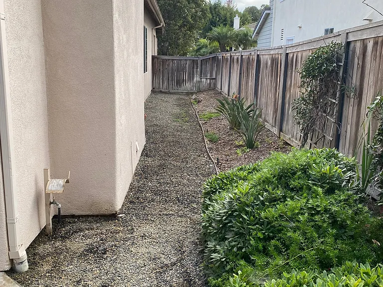 Side yard west
