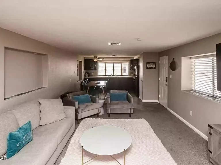 Open living/kitchen.