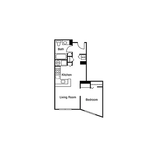 Floor plan Studio D