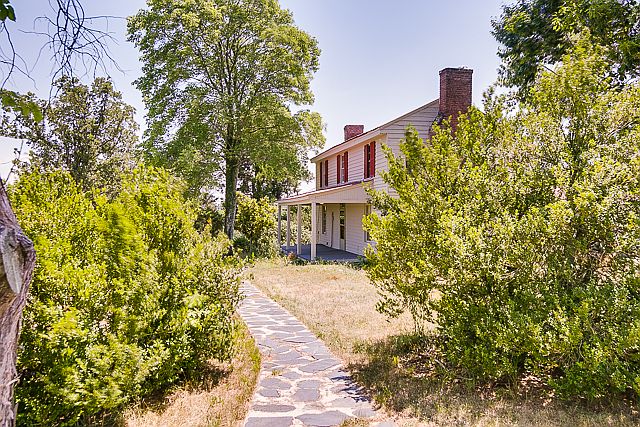 Sidewalk to main entrance