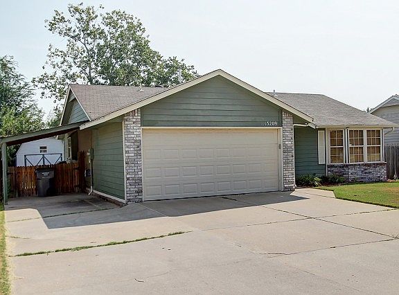 Garage has additional covering
