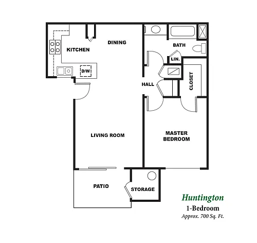Floor plan Huntington 1