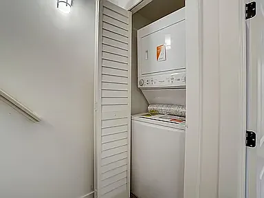 washer and dryer on the bedroom level so you dont have to carry a hamper up and down the stairs!