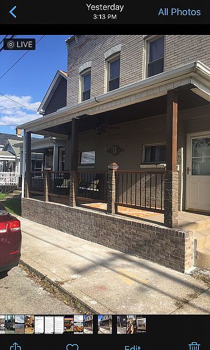 Newly remodeled porch