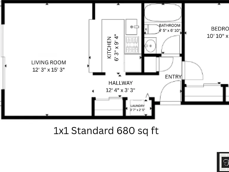1x1 Standard l 680 sq ft l Trellis on Orchard 1x1 Standard l 680 sq ft l Trellis on Orchard