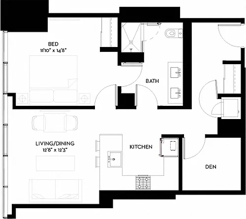 Floor plan 1-D