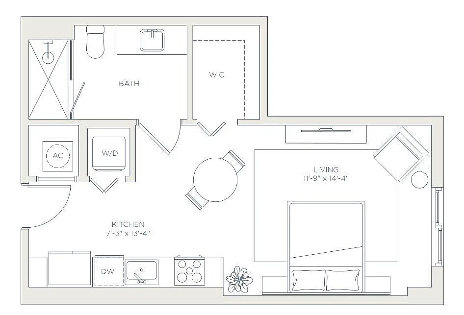 Floor plan West - S1