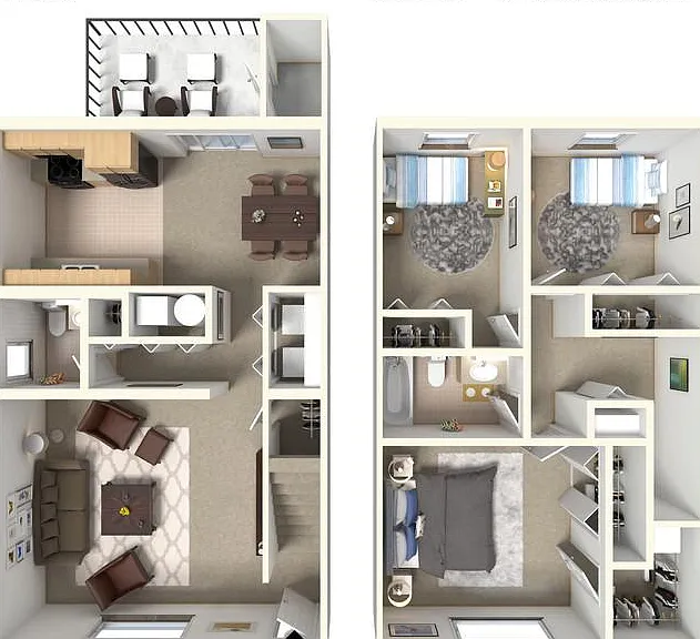 3 bedroom 1.5 bath 1214 sq. ft.