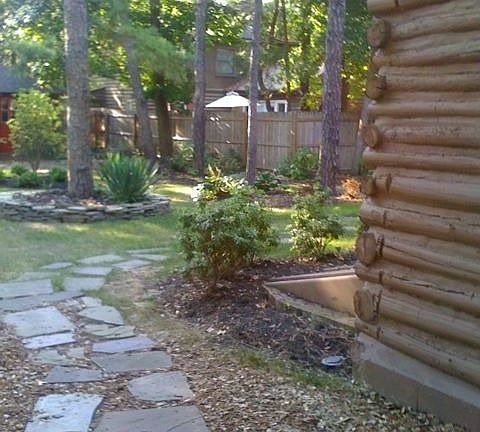Beautifully fenced backyard