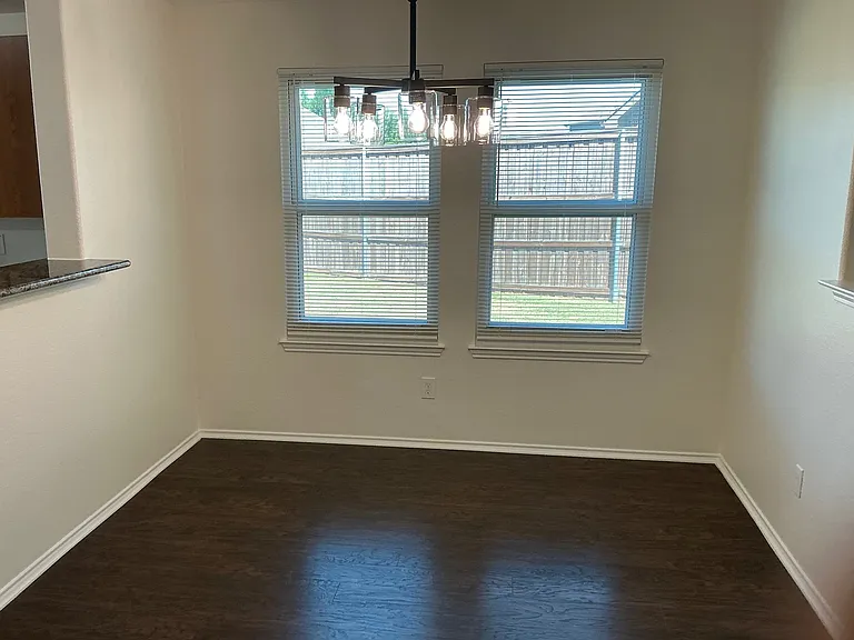 Dining area could be home office of play space