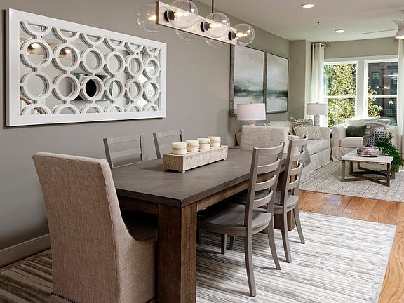 Model Representation - Open Floorplan showcasing Cafe and Gathering Room