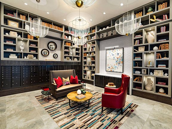 Resident Mailroom and Lobby Lounge