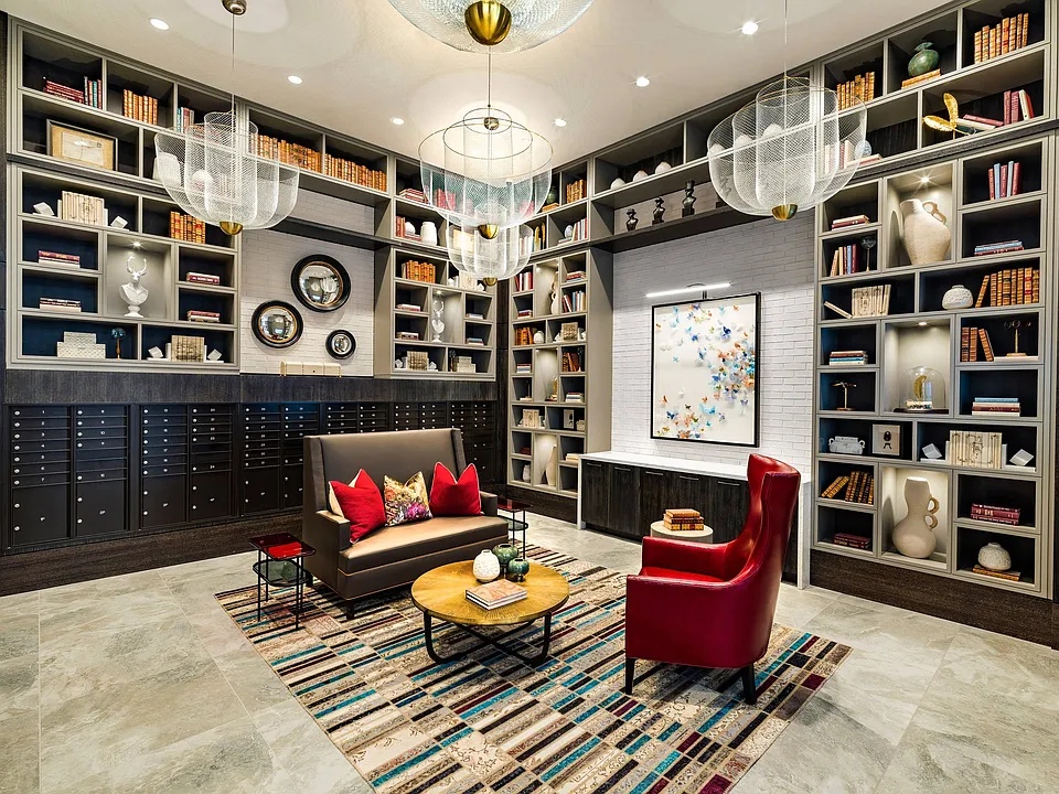 Resident Mailroom and Lobby Lounge