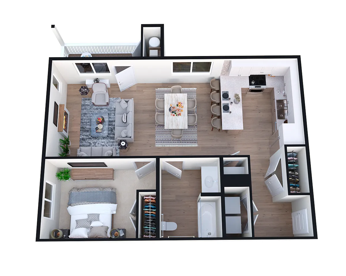 Floor plan Model B