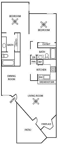 Floor plan Splash Pine