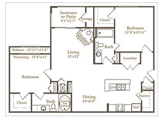 Floor plan Dakota