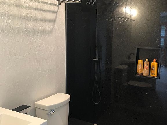 Bathroom (now has a glass wall enclosure)