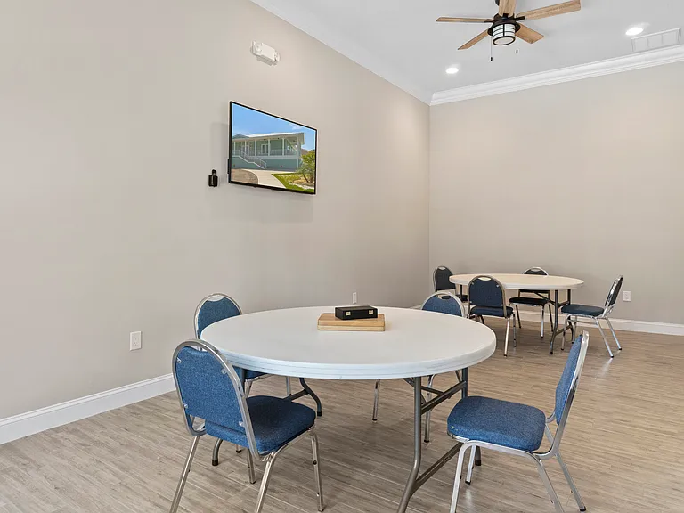 One of two card/game rooms