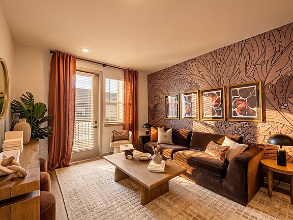 Modern Living Room at Archer Eastfield Station Apartments