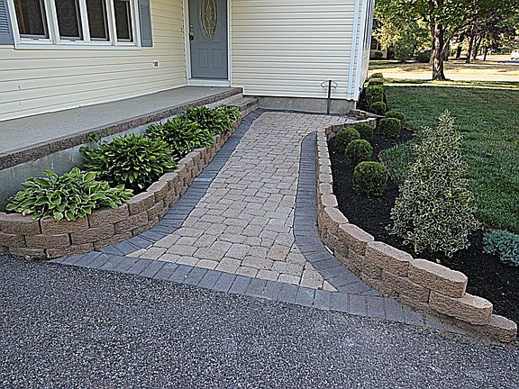 Paver Sidewalk Entrance