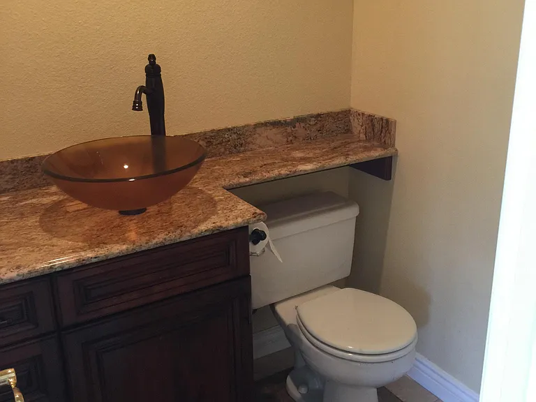 Downstairs bath.