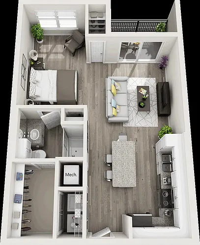 Floor plan The Warhol