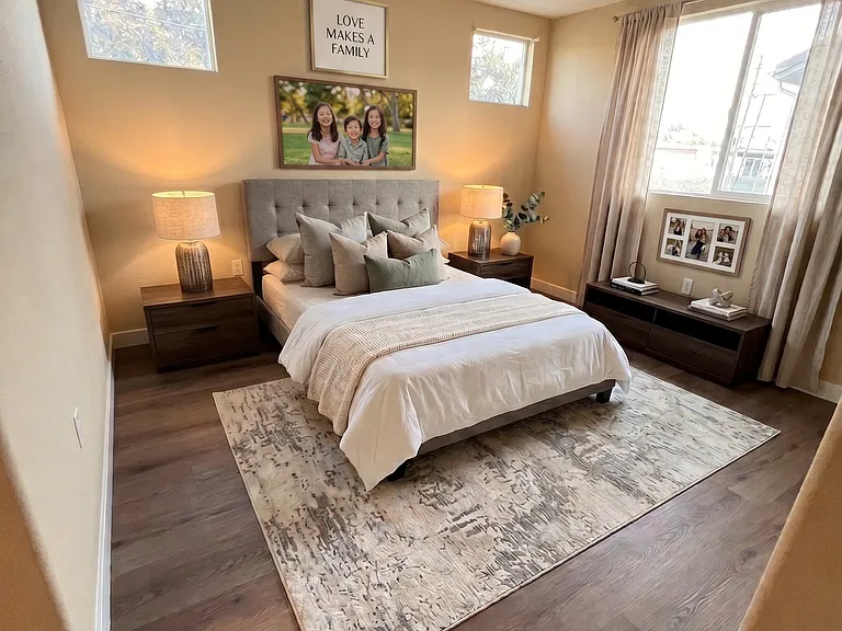 Master's Bedroom AI Furnished - Virtually Staged