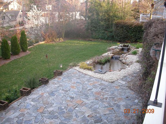Back Yard Patio and Koi Pond