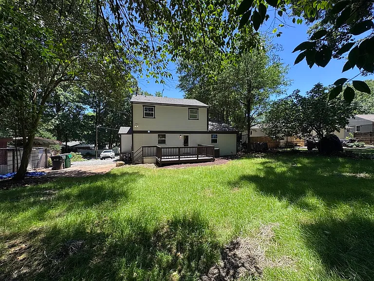 Back yard gets shade and sun throughout day