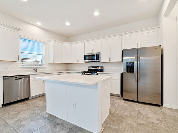 Open kitchen with large island