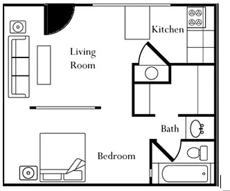 Floor plan Studio