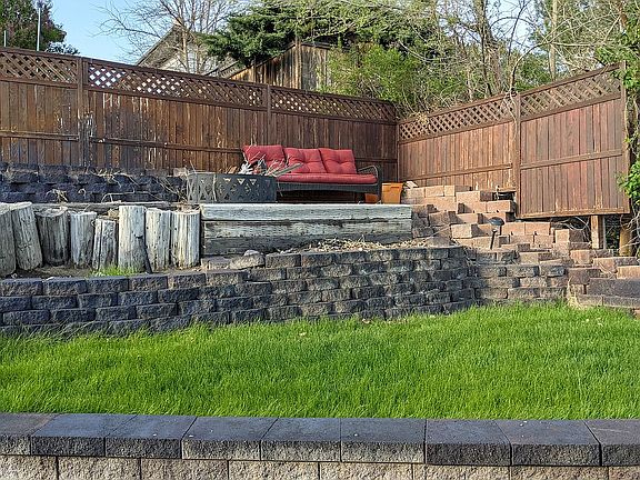 Tiered backyard & garden