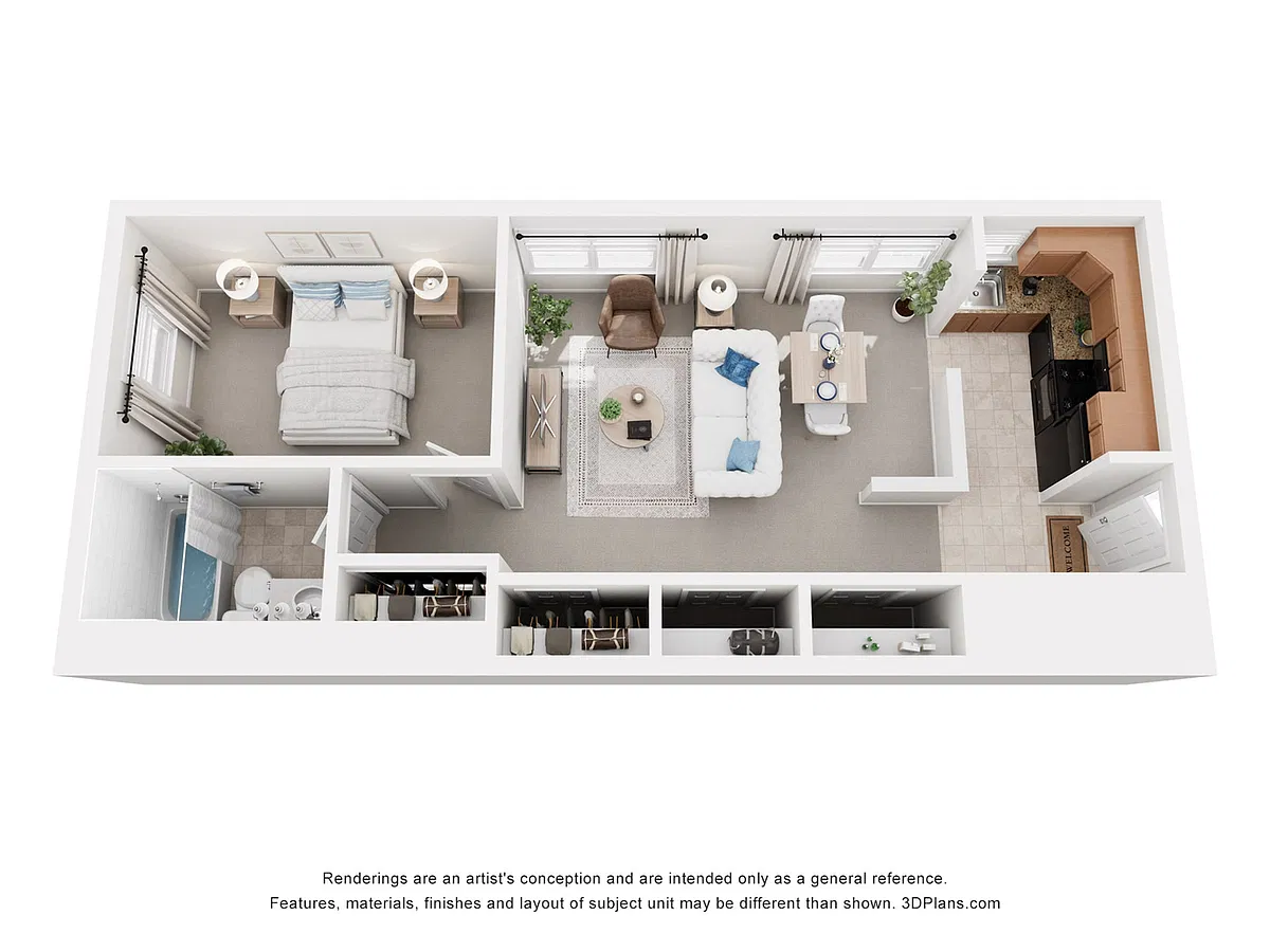 Floor plan 1 Bedroom
