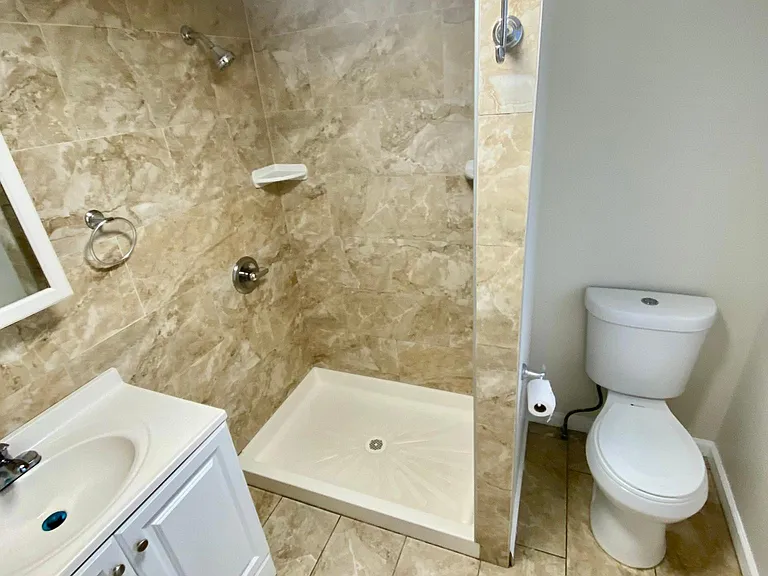 full bath on first floor, window and LED lights